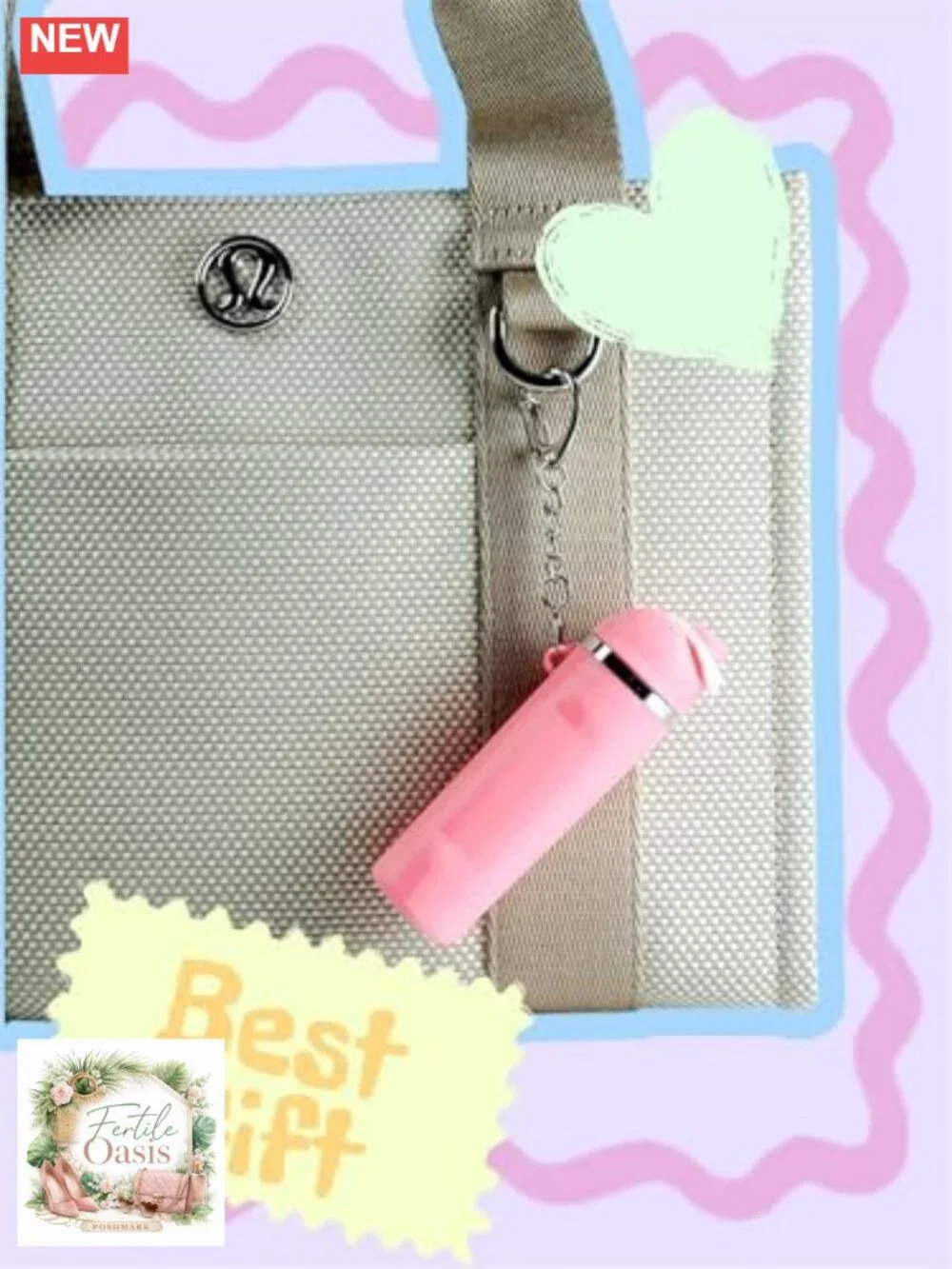 Plastic Tumbler Mini Keychain Lip Balm Holder Charm Key Ring Bottle Accessory